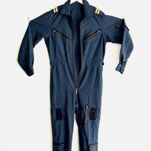 Ambridge & Thompson INC  (1987) Coverall Flying Combat Combat AF Blue Vintage